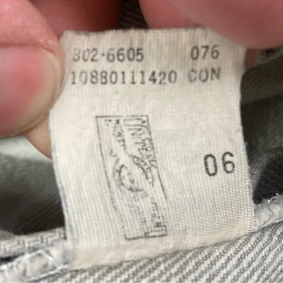 LEE Women’s Cut Off Shorts Gray Union Made VINTAGE 100% Cotton Size 7 MED - Picture 5 of 13
